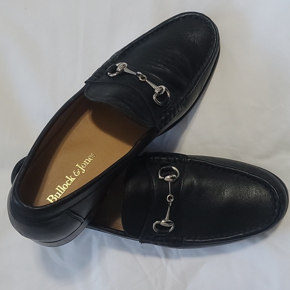 Bullock & Jones men black slip-on shoes size 9 main image 8